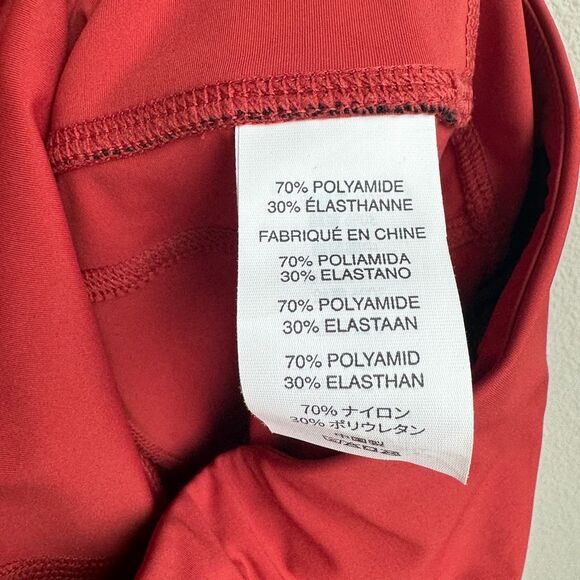 Vuori Stride Leggings Poppy Orange VW429 Side Pockets Leggings Size XS Inseam 25 - Picture 7 of 7